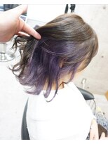 ヘアテリア リュウ 大塚(hair teria ryu) インナーカラー/バイオレット