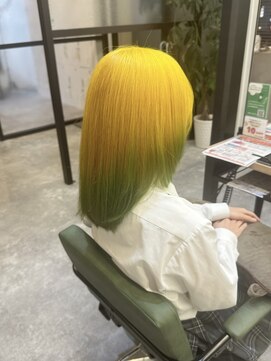 トリニティ 本厚木(trinity) レモンイエローグラデーションカラーグリーン本厚木