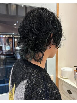 フリッカ 西荻窪店(FLYCKA) ウルフパーマ×デザインカラー