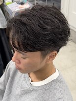 名古屋フェザーパーマ名駅センターパートフェザーショートメンズ
