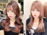 カット+フルカラー+高級髪質改善TOKIO4stepトリートメント#天神大名