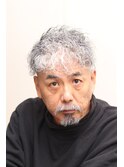 イケおじ！ツイスパショートグレイヘア
