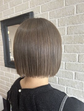 アボックス(abox) ベージュ×ボブ