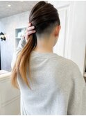 福山市キャアリーCaary人気スキンフェード女子 刈り上げ女子