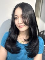 ヴェイン 渋谷(vain)&nbsp;透明感カラーダークグレーレイヤーカット