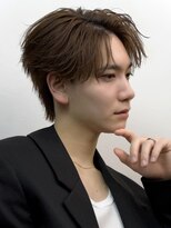 オーシャントーキョーオーバー 渋谷(OCEAN TOKYO OVER)&nbsp;マッシュセンターパートツーブロックフェザーパーマニュアンス