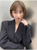 《SOYON》顔周りレイヤーと内巻きボブ