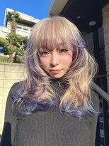 ヴァーディ オモテサンドウ(Vardy omotesando)&nbsp;デザインカラー・裾カラー・ポイントカラー・エンドカラー