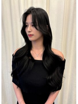 ボタン テンジン(VOTAN tenjin) 【杉本大地】韓国ヘア/レイヤーカット/韓国風くびれ巻き/黒髪