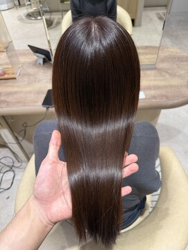 ジーナ 渋谷本店(Zina) チョコレートブラウン髪質改善