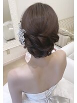 ブレンドバイハピネス(Blend by happiness)&nbsp;カールシニヨン　結婚式ヘア　ブライダル　セット