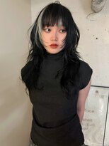 ノラ シンディ(NORA CYNDY) ポイントカラー ブロックカラー セクションカラーハッシュカット