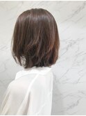 縮毛矯正×デジタルパーマで大人ワンカールボブ