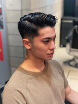 フランクスバーバー アンド ビアークラブ(FRANK'S BARBER and BEER CLUB)&nbsp;かき上げワイルドアップバングサイドパートショートフェード