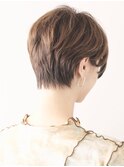 大人可愛い上品なベリーショート/ココアブラウン