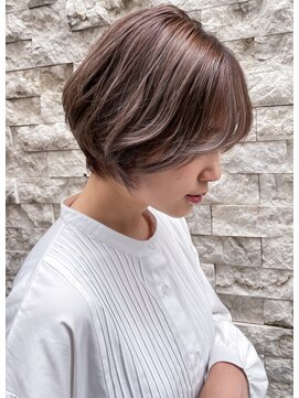 ヘアーラウンジトリップ(hair lounge TRiP) 40代50代前下がりひし形ショートボブ