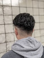 ヒロギンザ 新橋日比谷口店(HIRO GINZA)&nbsp;スキンフェードハードパート7:3パーマスタイル