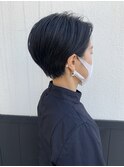 大人かわいい/ショート/ダークアッシュ