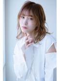 大人可愛いボブルフショコラベージュカールベビーバング
