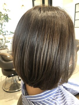 クラップス 弘明寺店(CLAPS) オリーブアッシュ×丸みボブ