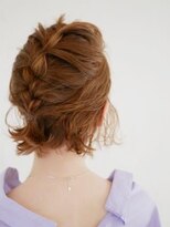 アース 三軒茶屋店(HAIR&MAKE EARTH) 三軒茶屋_ショート_ボブ_ショートボブ_アレンジ_オレンジ_小顔