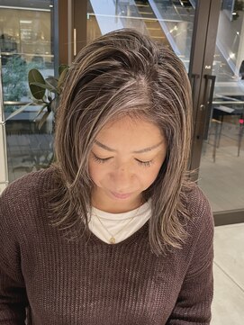 ステアケース 武蔵小杉店(stair:case) 脱白髪染めハイライトカラー30代40代50代