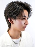 センターパートハイライトカラー