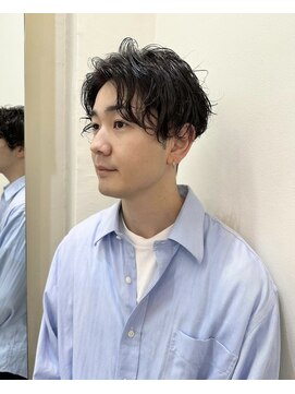 コラン 中目黒(collan) メンズサイドパートニュアンスパーマ