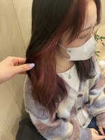 フリーラ 京都河原町三条店(freera) インナーカラーチェリーレッド