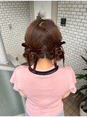 ツインヘア　ツインアレンジ　ツイン団子　イベントヘア