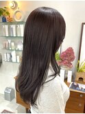 *艶髪*質感再整カラーで潤うラベンダーカラー