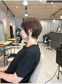 ショートカット×ひし形シルエット×前髪あり×小顔効果◎