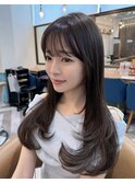 ミニウルフレイヤーカット顔周り前髪韓国ミディアムロング北千住