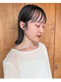 切りっぱなしボブ