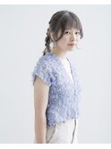 #ヘアアレンジ #ぽこぽこアレンジ #ブルーベリーカラー