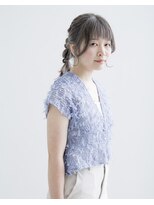 ショコラ ウメダ(Chocolat UMEDA)&nbsp;#ヘアアレンジ #ぽこぽこアレンジ #ブルーベリーカラー