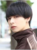 ラウンドナチュラルマッシュメンズショート