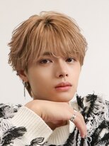 オーシャントーキョー 心斎橋(OCEAN TOKYO WEST)&nbsp;メンズヘアフェザーシースルーマッシュウルフベージュカラー