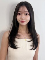 ピープスアンドスー 表参道 渋谷(Peeps&Suu.)&nbsp;髪質改善 ニュアンスレイヤー 前髪あり 渋谷 表参道