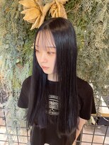 ゼスト 三鷹店(ZEST)&nbsp;外ハネボブ似合わせカットブリーチなしブルーカラー/三鷹/吉祥寺