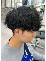 ジーニー 新百合ヶ丘(Genie)&nbsp;フェザーパーマサーフカール刈り上げセンターパート