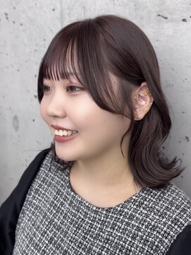 ビューブルー 亀戸錦糸町(VIEW BLUE) ◎小顔レイヤーバーガンディロングミディアム似合わせ前髪