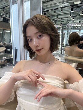 ロンドロゼ 池袋(Lond rose) ♪ グランマッシュ/オリーブグレー/ショート/ヘイリーボブ/17