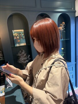 チャンチ(chanch) ボブ/オレンジカラー/オレンジベージュ