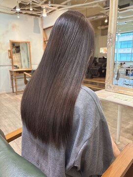 艶髪/髪質改善/ストレート/艶髪/絹髪/美髪