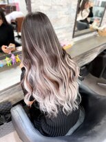 オズ 梅田店(OZ)&nbsp;エクステ60枚グラデーション風/ホワイトグレージュ