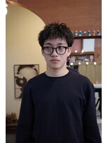 エディ(Edy)&nbsp;メンズスパイキーショート刈り上げツイストピンパーマ眉毛カット