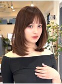 美髪ロングレイヤーレイヤーカットミディアムレイヤーワンカール