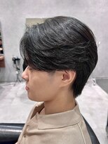 リード 豊洲店(REEED)&nbsp;センターパート縮毛矯正マッシュ刈り上げ毛流れツーブロック