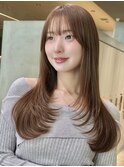 韓国レイヤー/ミルクブラウン/顔周り/30代40代50代/池袋